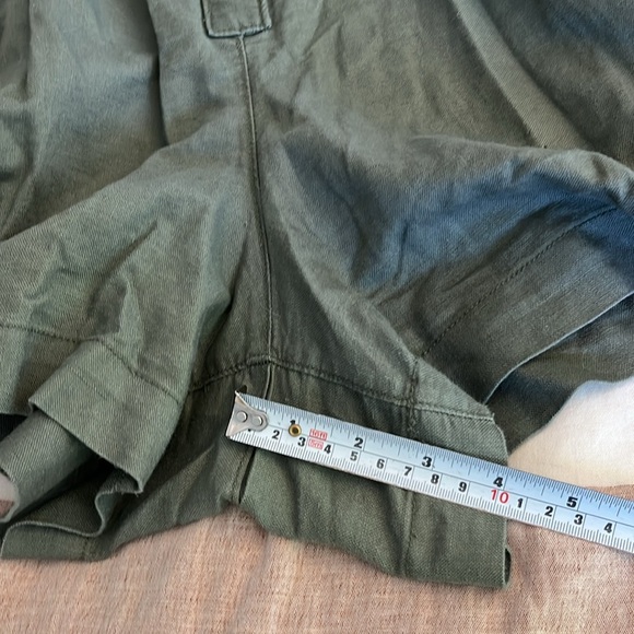 Gap Linen Cotton Romper Size Large Color Mesculen green - Picture 9 of 11